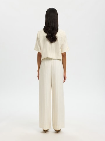SELECTED FEMME Wide leg Pants in Beige