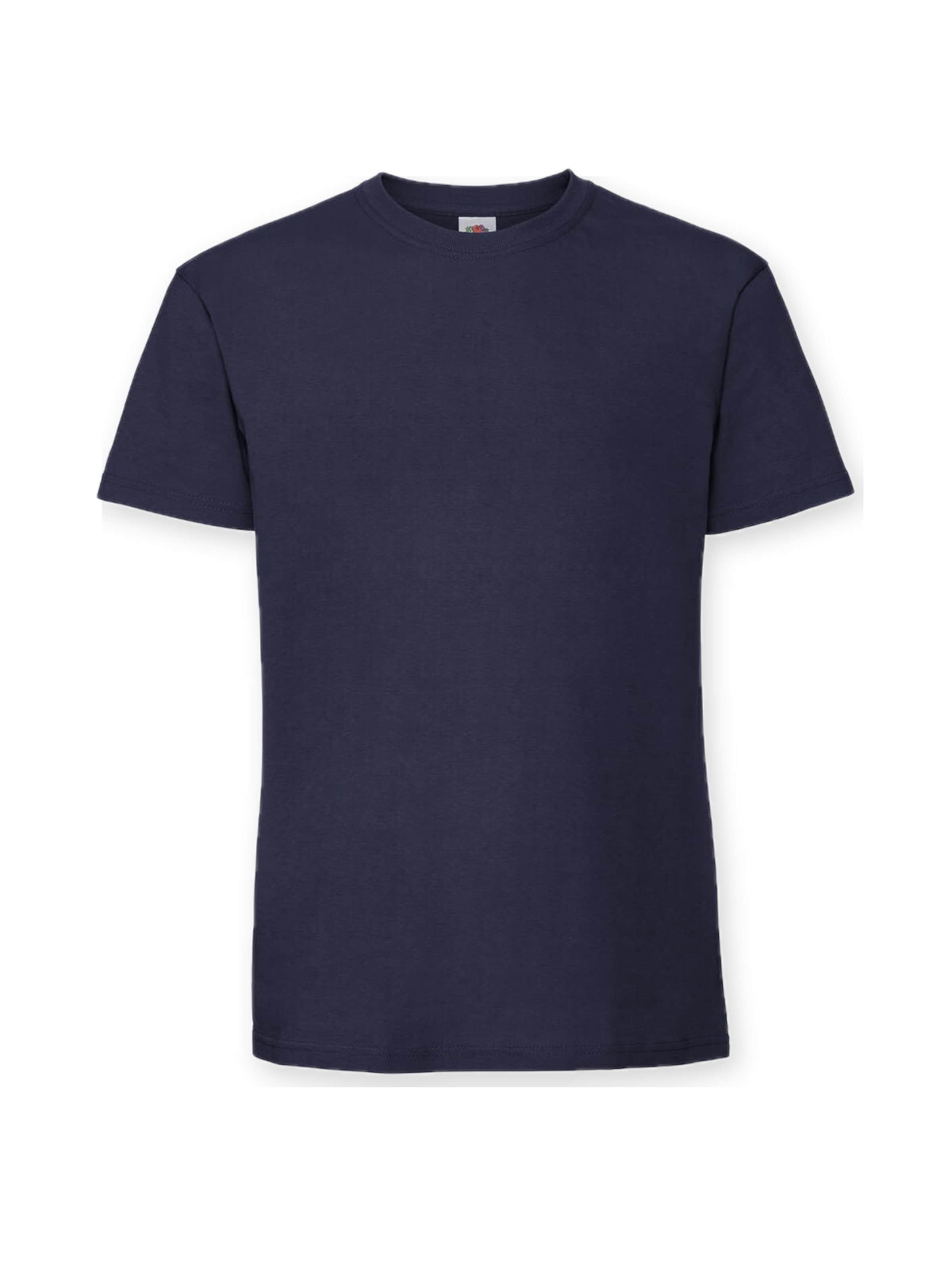 FRUIT OF THE LOOM Bluser & t-shirts 'Premium T-shirt' i blå: forside