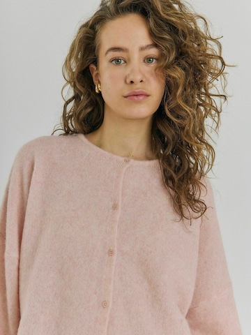 NORR Knit Cardigan 'Halli' in Pink