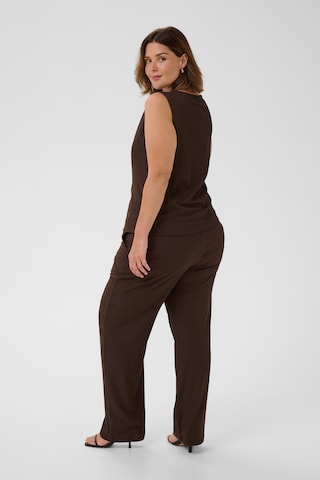 KAFFE CURVE Vest 'KCkristin' in Brown