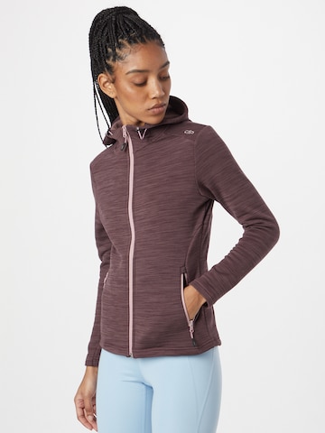 CMP Athletic Zip-Up Hoodie in Purple: front