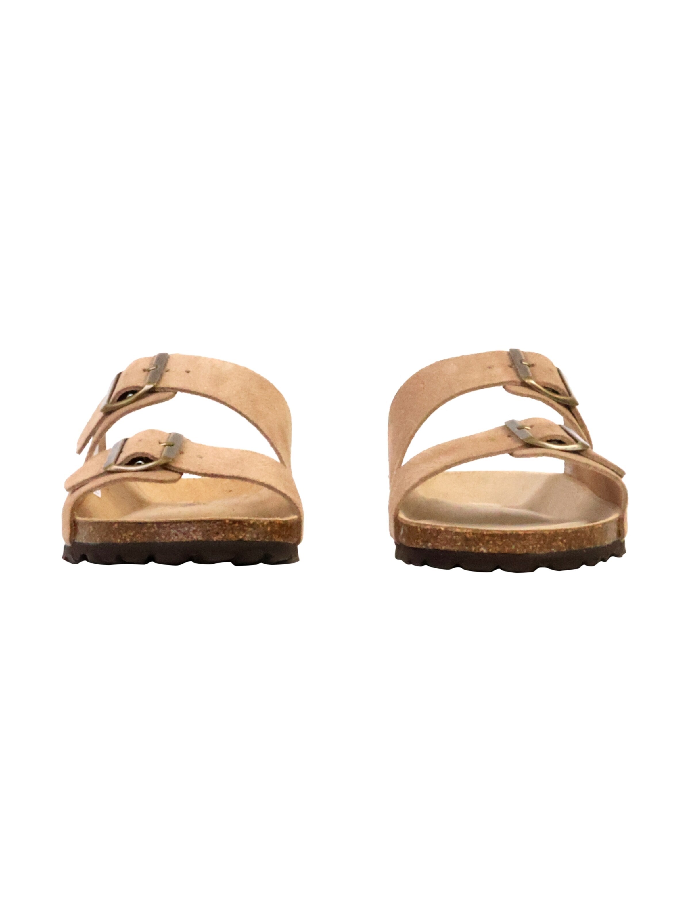 Mule 'Noga Mistral Edge Leder-Pantoletten' The Divine Factory en beige