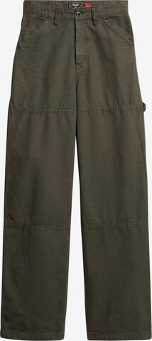 Superdry Loosefit Broek in Groen: voorkant