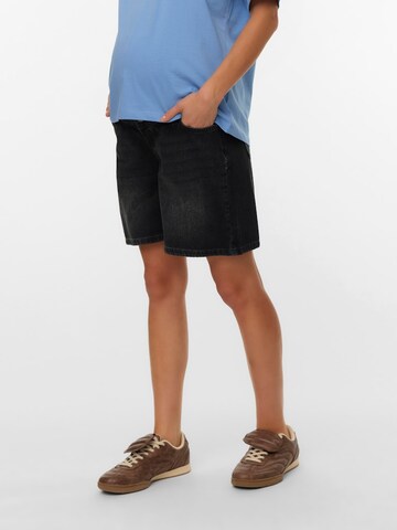 Loosefit Jeans 'MLKYOTO' di MAMALICIOUS in nero: frontale