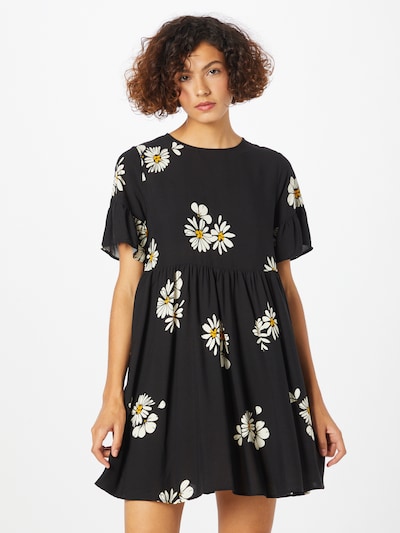 NEW LOOK Dress in Yellow / Black / White, View model