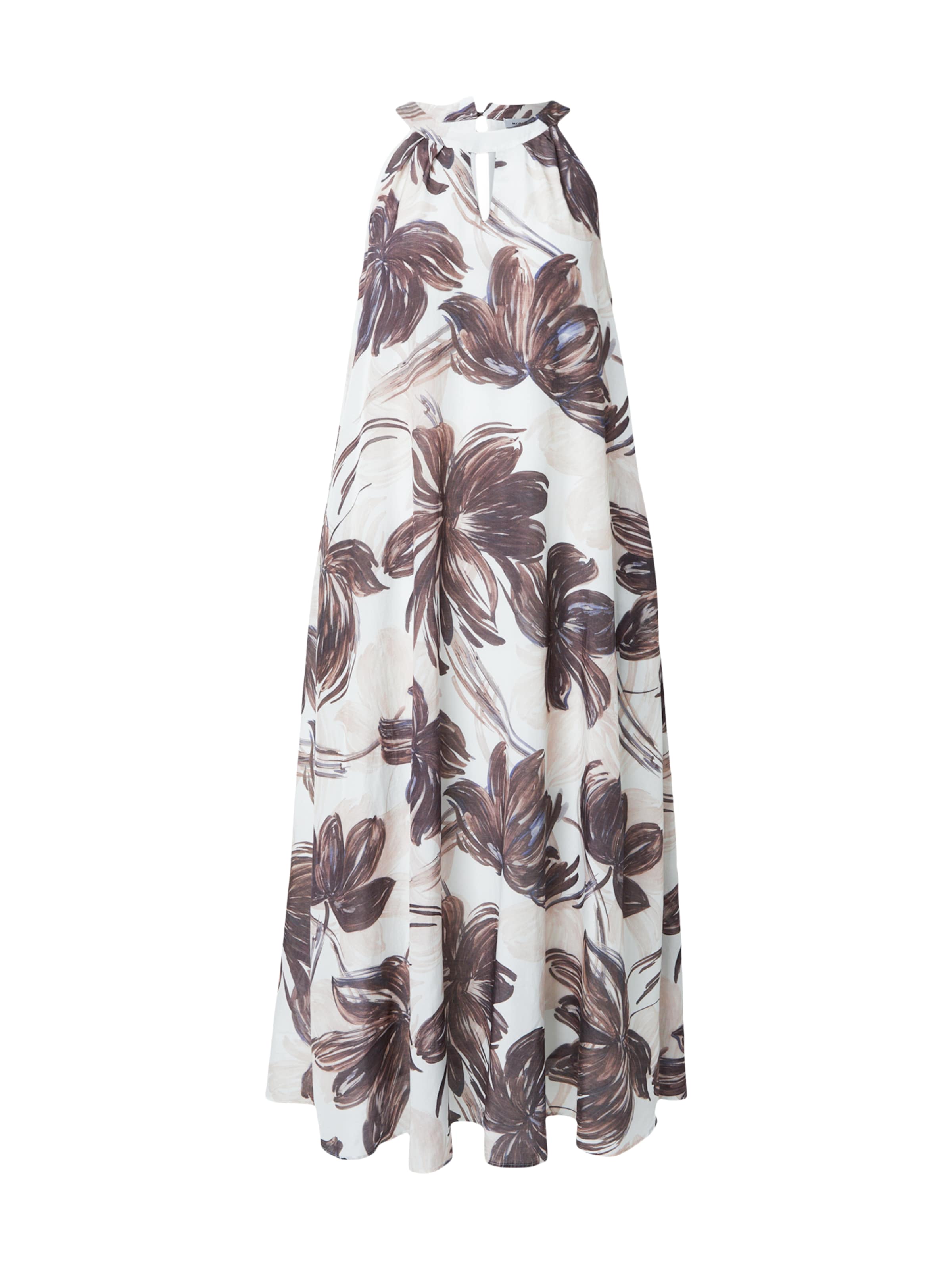 MORE & MORE Kleid 'CO-Voile' in Braun: Vorderseite