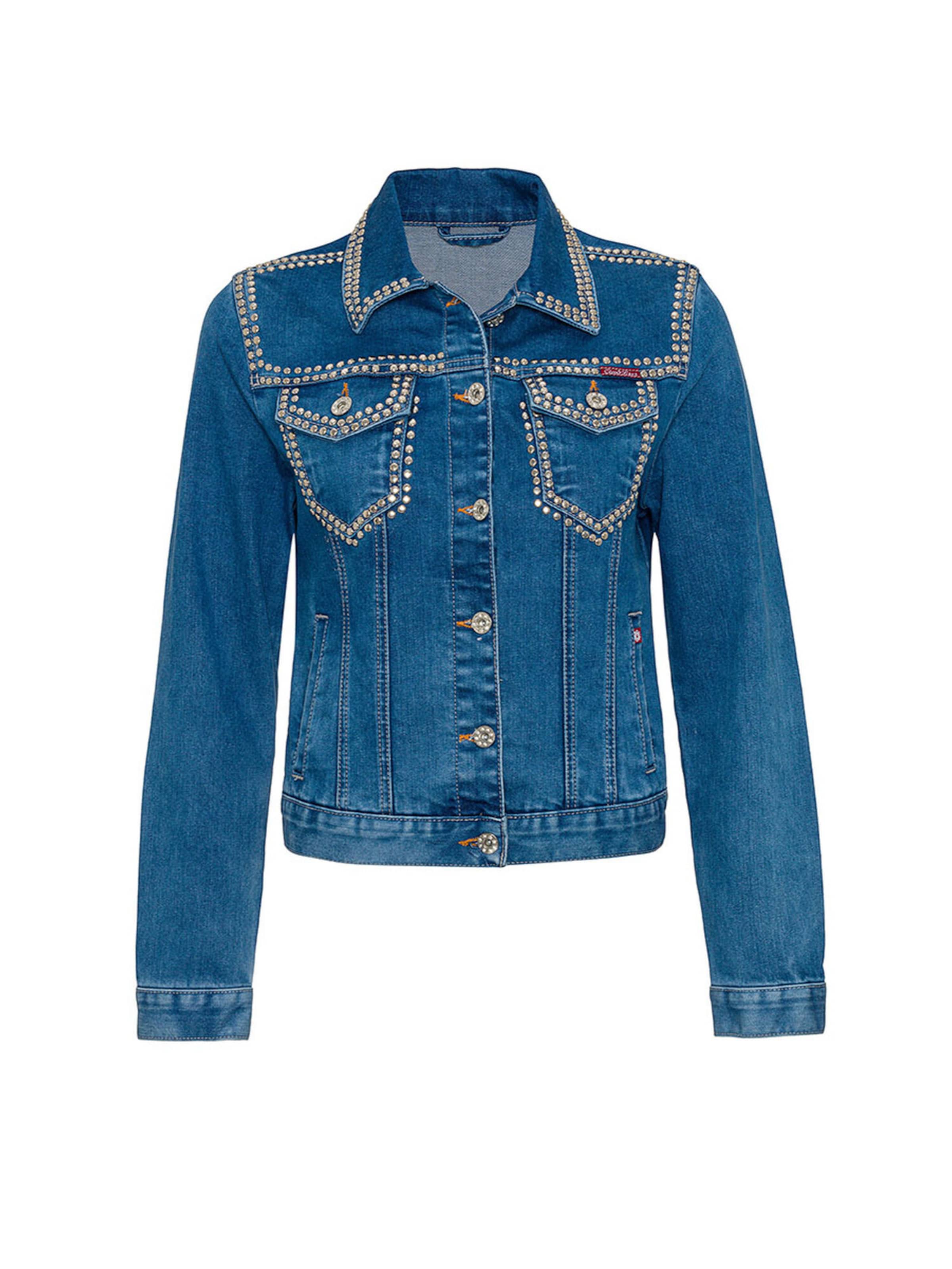CIPO & BAXX Tussenjas 'WJ213' in Blauw: voorkant
