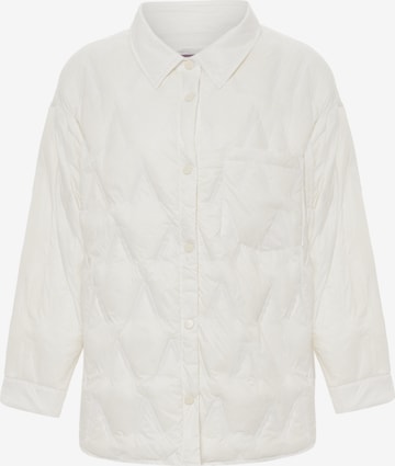 MYMO Демисезонная куртка в Белый: спереди