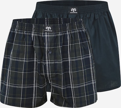 Boxer trumpikės iš CECEBA, spalva – tamsiai mėlyna / alyvuogių spalva / balta, Prekių apžvalga