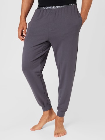 Calvin Klein Pajama Pants in Grey: front