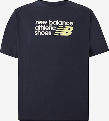 T-Shirt new balance en bleu : devant