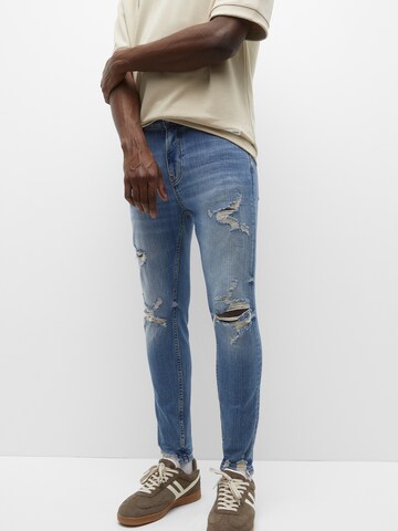 regular Jeans di Pull&Bear in blu: frontale