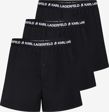 juoda Karl Lagerfeld Boxer trumpikės: priekis