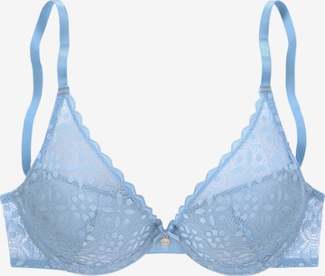 s.Oliver Push-up BH in Blauw: voorkant