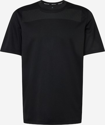 ADIDAS SPORTSWEAR Performance Shirt 'Workout Front Rack Impact Print' in Black: front