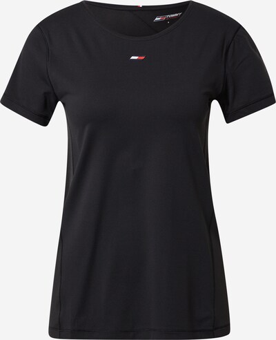 Tommy Sport T-shirt fonctionnel en bleu marine / rouge clair / noir / blanc, Vue avec produit