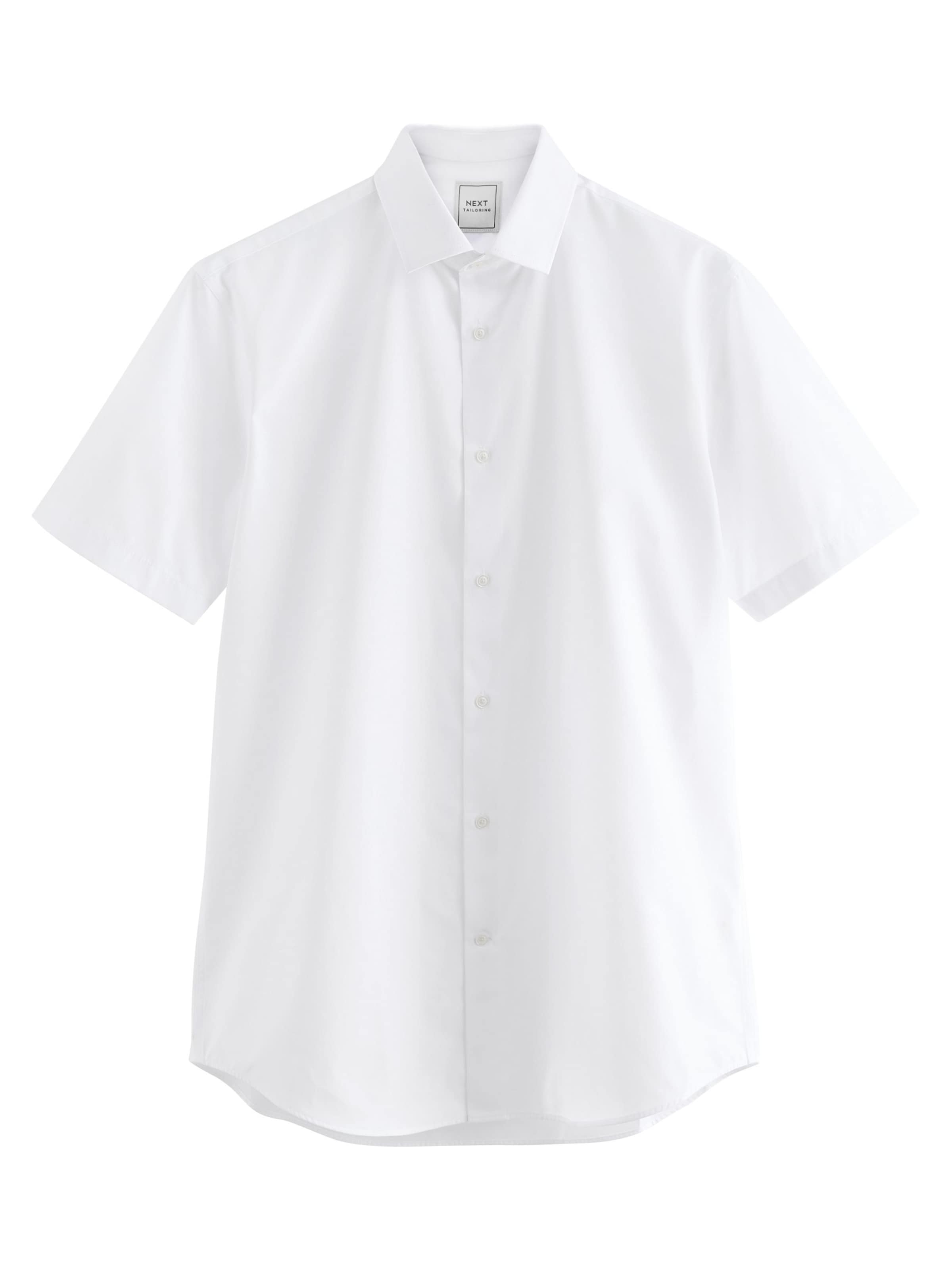 Regular fit Cămașă 'Easy Care' de la Next pe alb