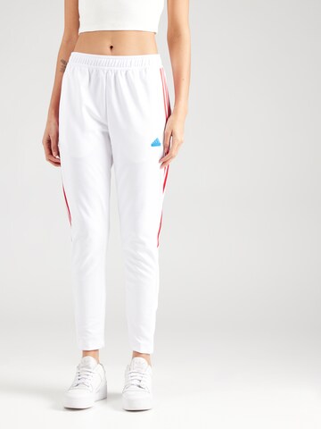 ADIDAS SPORTSWEAR Tapered Sporthose 'Tiro' in Weiß: Vorderseite
