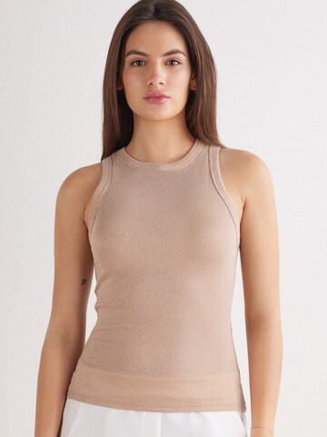 INTIMISSIMI Tank Tops Ribbed Lamé in Pink: Vorderseite