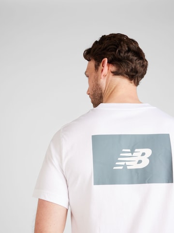 new balance T-Shirt 'Essentials' in Weiß