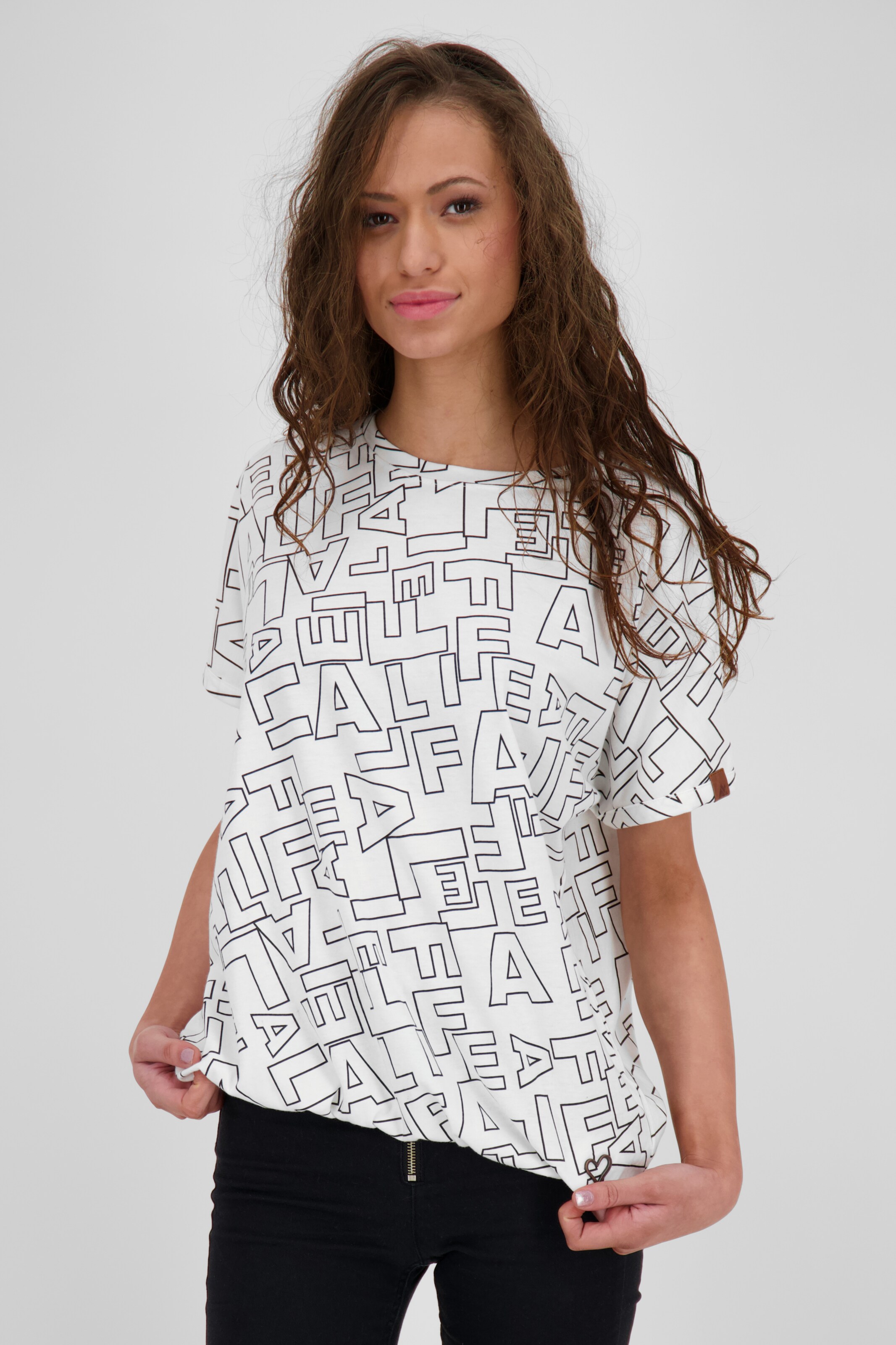 Frauen Shirts & Tops Alife and Kickin T-Shirt 'Sun' in Weiß - FE63259 Frauen Shirts & Tops Alife and Kickin T-Shirt 'Sun' in Weiß - FE63259
