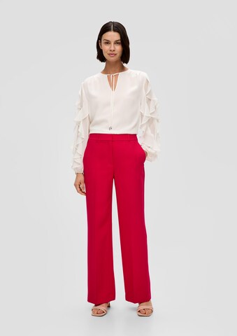 s.Oliver BLACK LABEL Wide Leg Hose in Rot