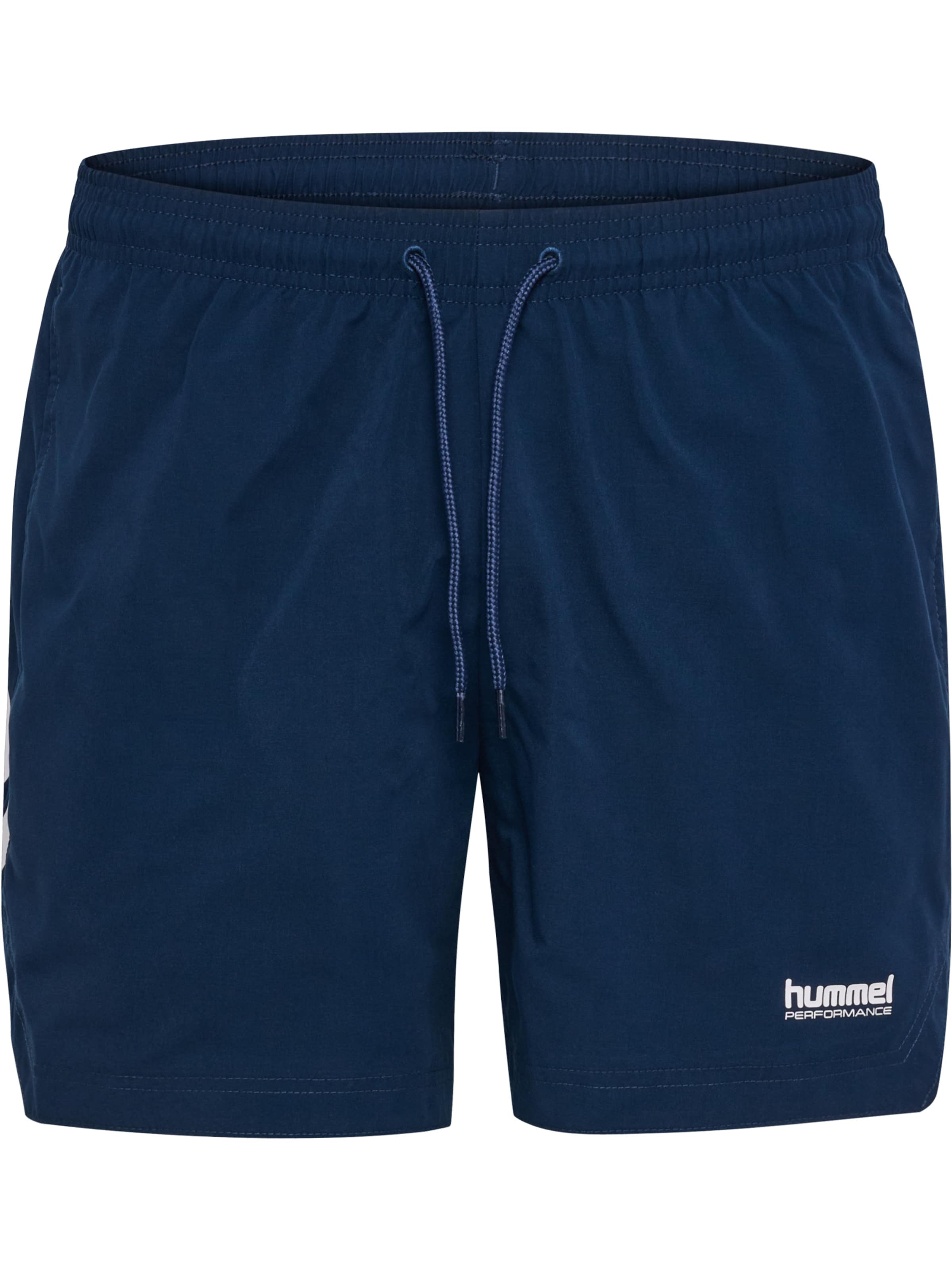 Hummel Boardshorts in de kleur Enziaan, Productweergave