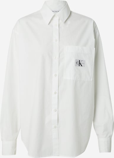 Calvin Klein Jeans Bluse in grau / schwarz / weiß, Produktansicht