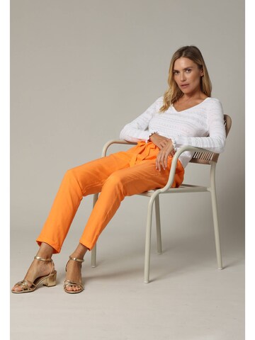Effilé Pantalon 'Elida' Deeluxe en orange