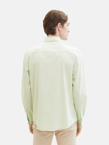 TOM TAILOR Regular fit Button Up Shirt in Green