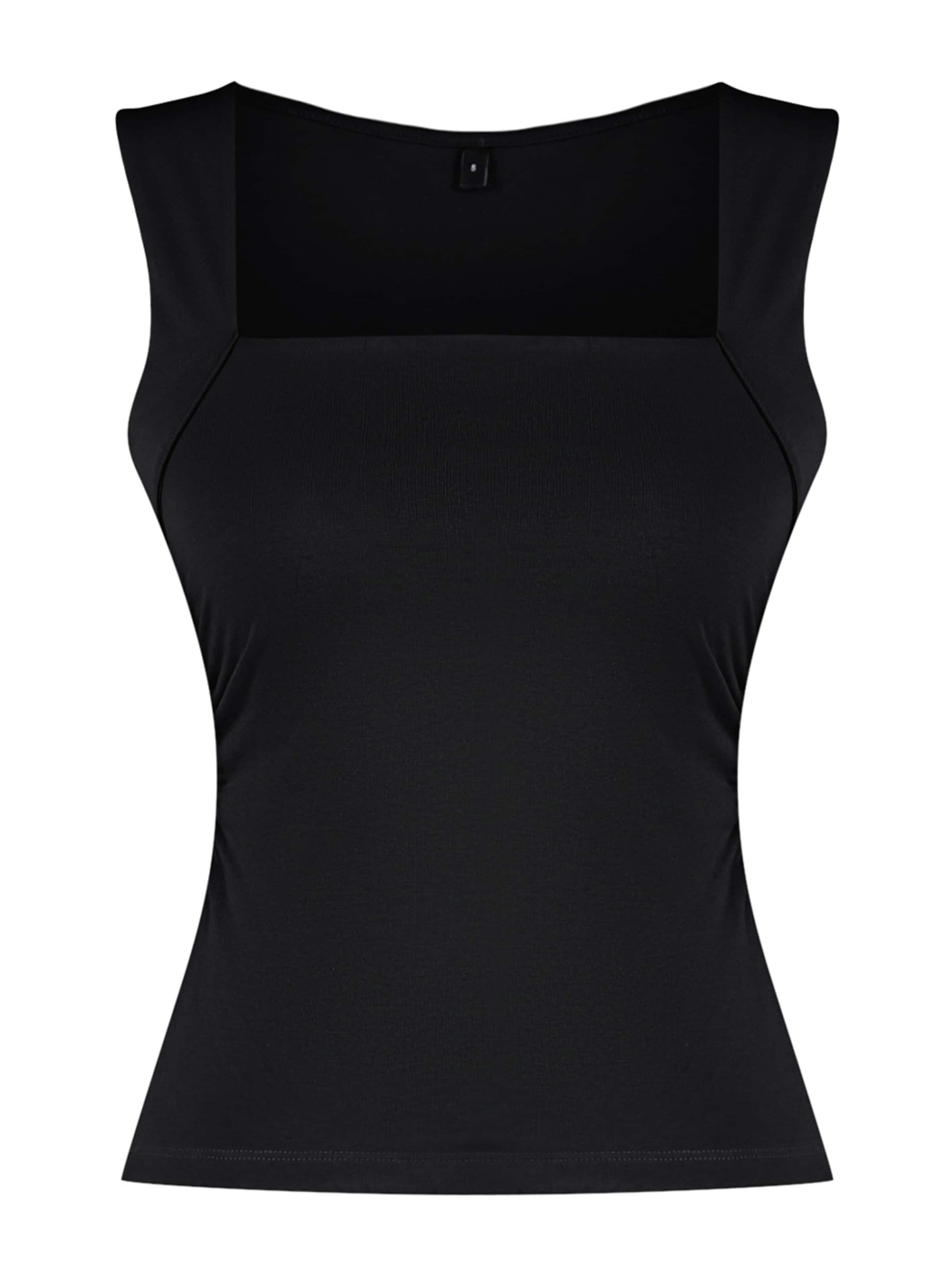 Top di Trendyol in nero: frontale