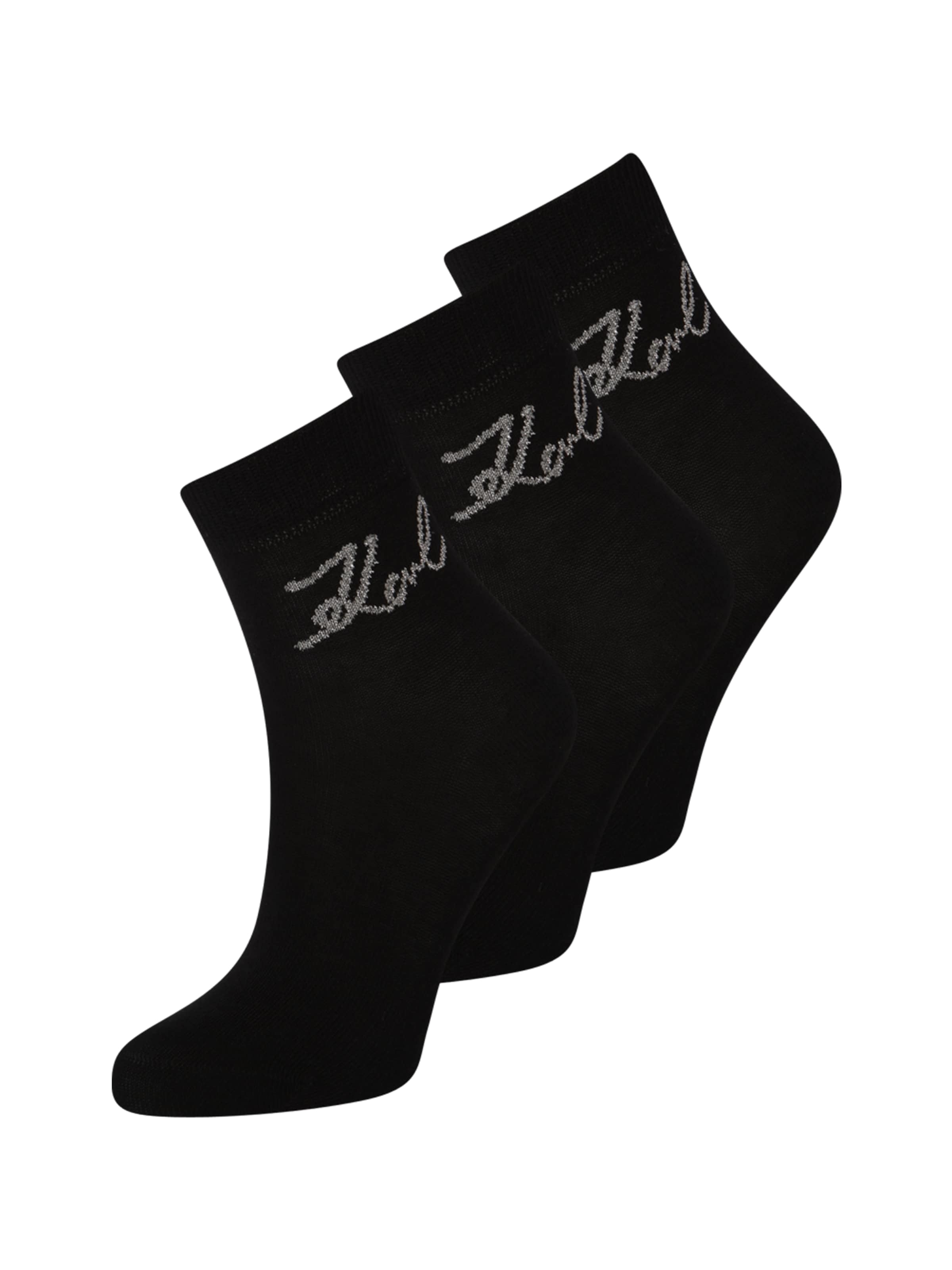 melns Karl Lagerfeld Zeķes: no priekšpuses