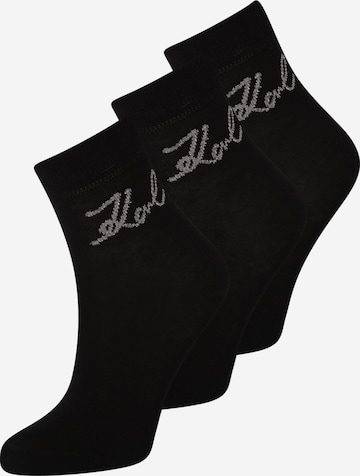 Chaussettes Karl Lagerfeld en noir : devant