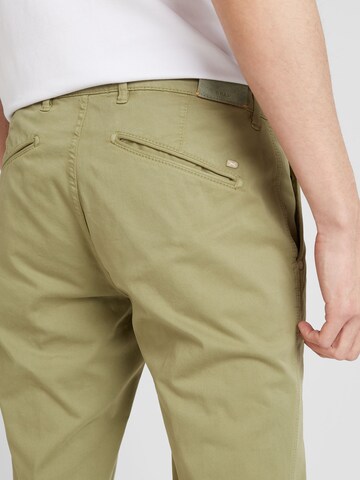 BRAX - Slimfit Calças chino 'SILVIO' em verde