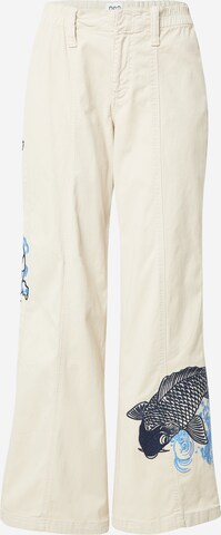 Wide leg Pantaloni de la BDG Urban Outfitters pe bej: față