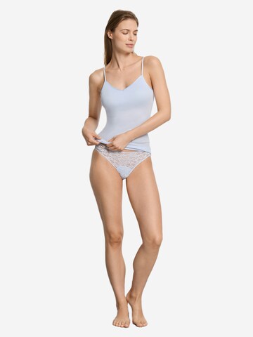 Hanro Undershirt 'Cotton Seamless' in Blue