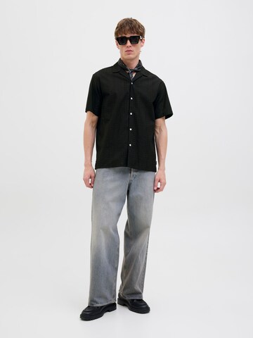 JACK & JONES Comfort Fit Hemd in Schwarz