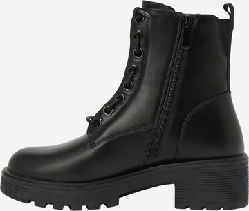 Lumberjack Lace-Up Ankle Boots in Black