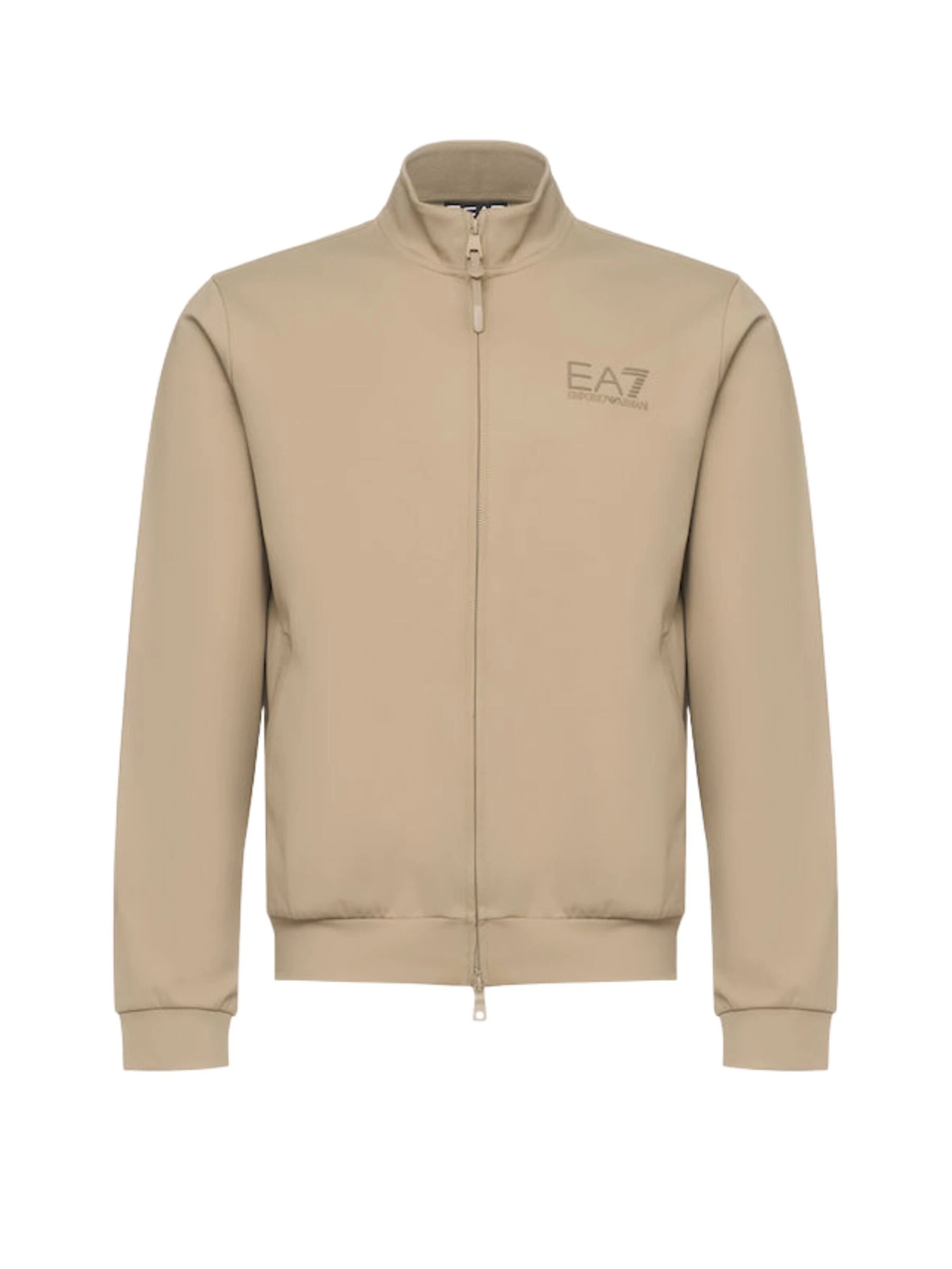 Veste de survêtement 'FELPA' EA7 Emporio Armani en beige : devant