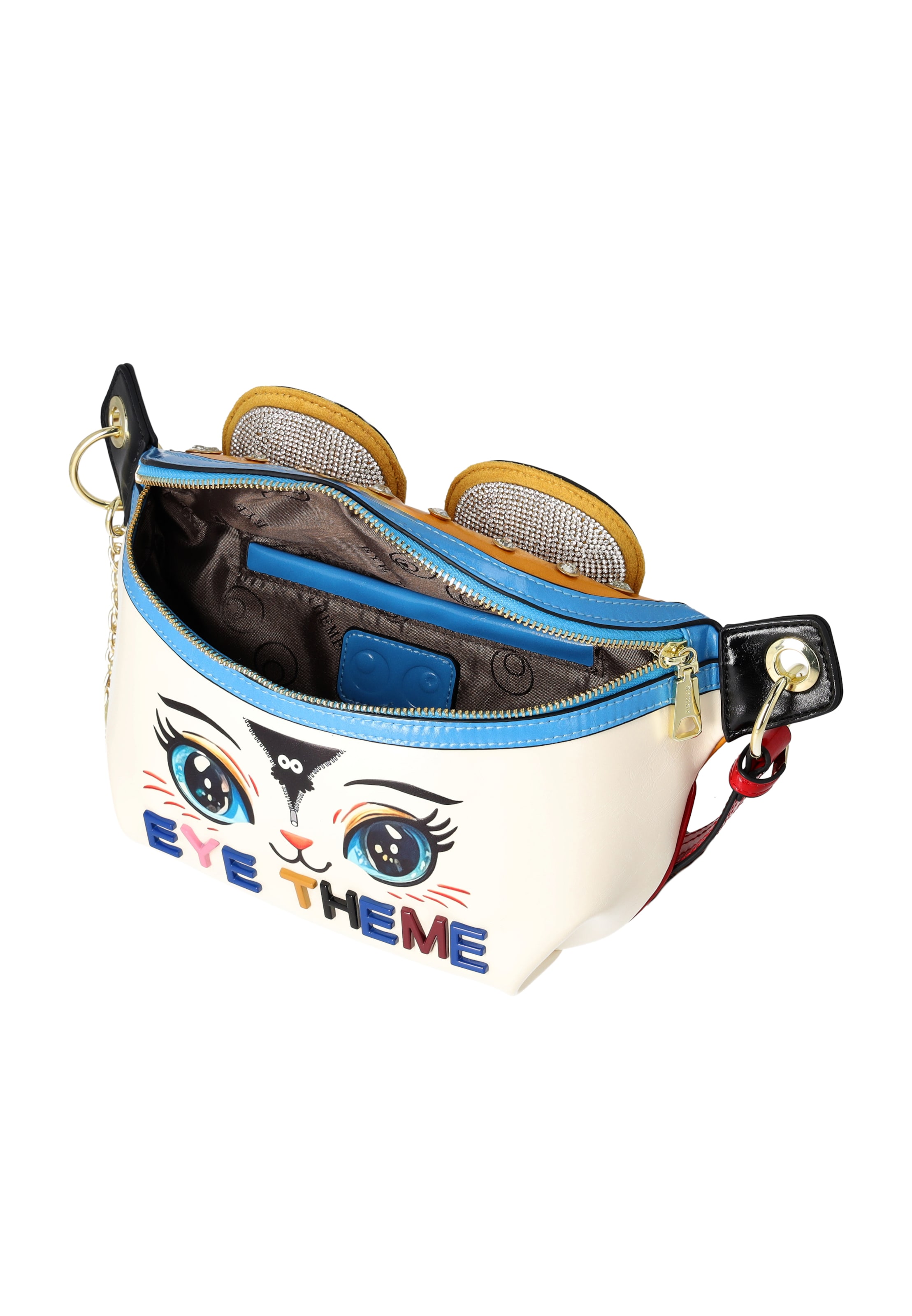 MYMO - Bolso de hombro 'Pop Eyetheme' en blanco