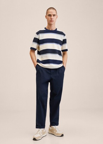 Tricou 'Maggie' de la MANGO MAN pe alb