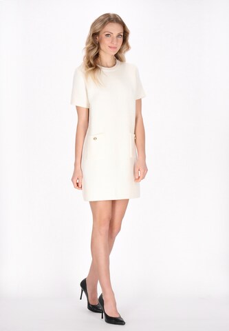 DreiMaster Klassik Knit dress 'Classic Look' in White