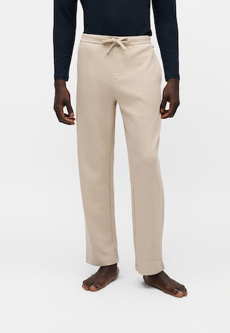 BOSS - regular Pantalón de pijama en beige: frente