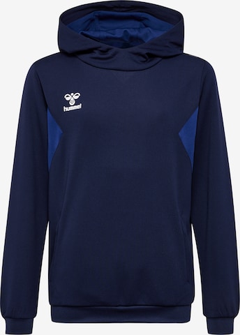 Sweat de sport 'Authentic' Hummel en bleu : devant