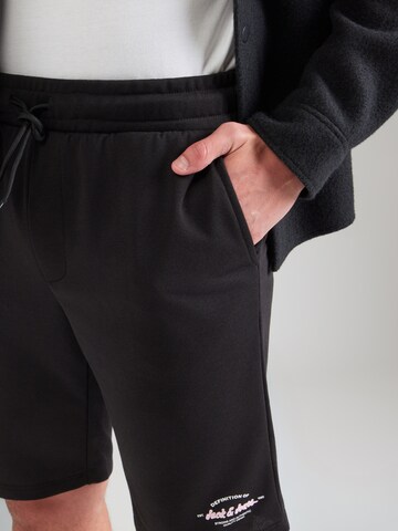 JACK & JONES Regular Pants 'JPSTGORDON BRANDON' in Black