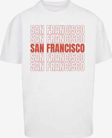 Maglietta 'San Francisco' di Merchcode in bianco: frontale