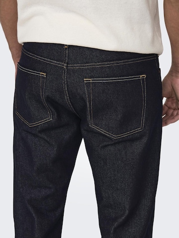 Regular Jean Only & Sons en bleu