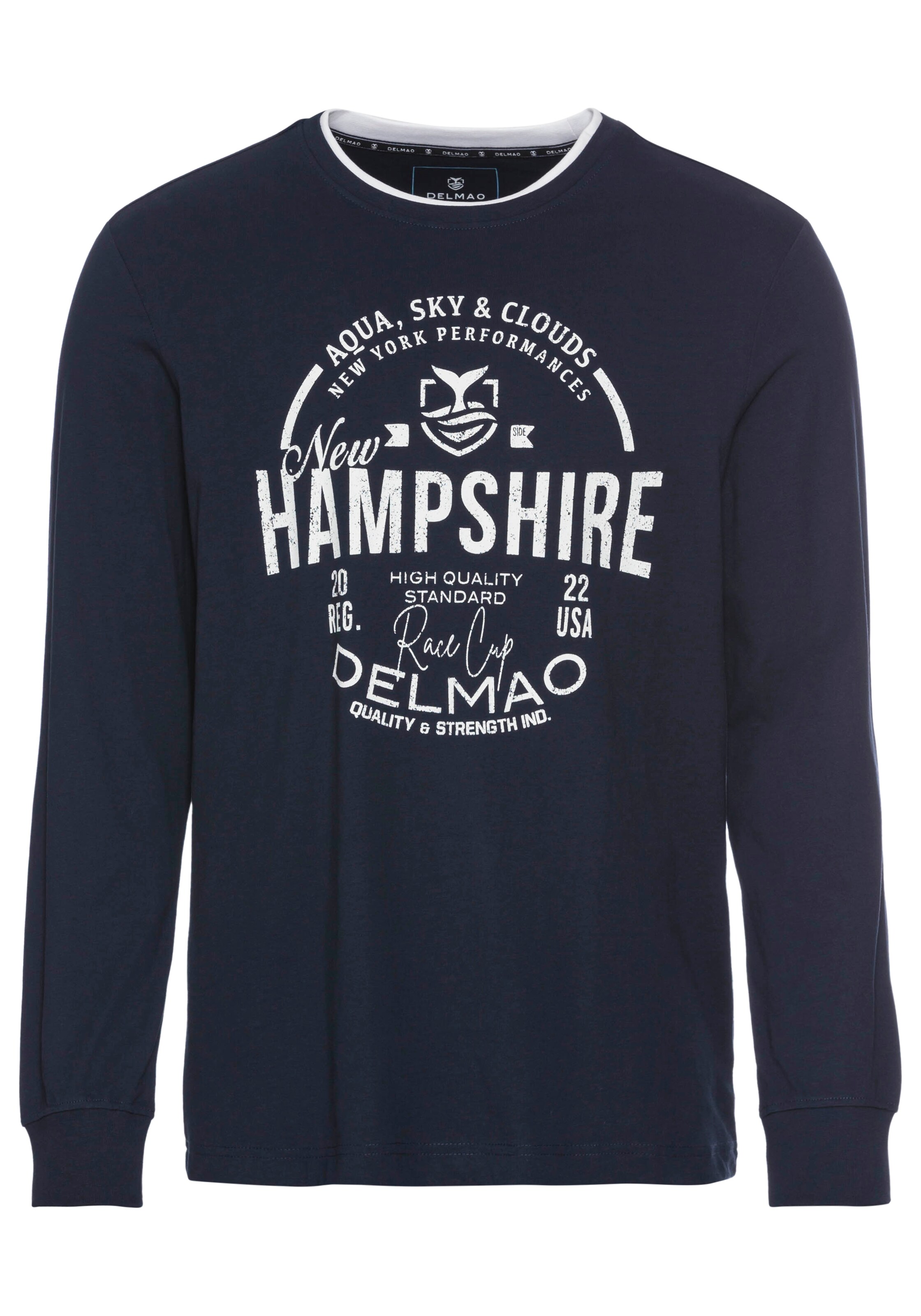 DELMAO Shirt in Blue: front