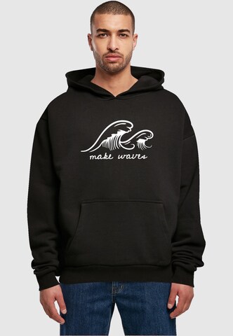 Merchcode Sweatshirt 'Summer - Make waves' in Schwarz: Vorderseite