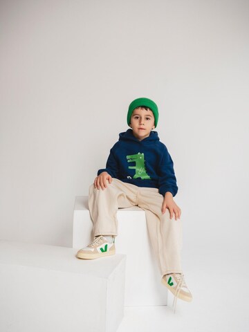 SATURNDAY Sweatshirt 'Krokodil Football' in Blauw